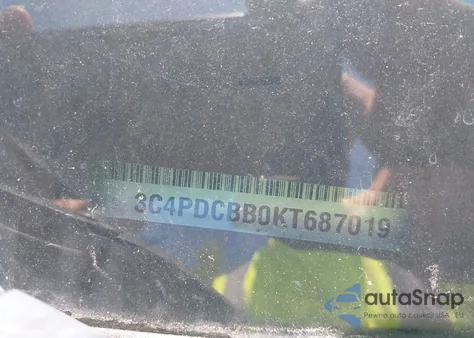 2019 Dodge Journey Se из США, поврежденный, VIN 3C4PDCBB0KT687019